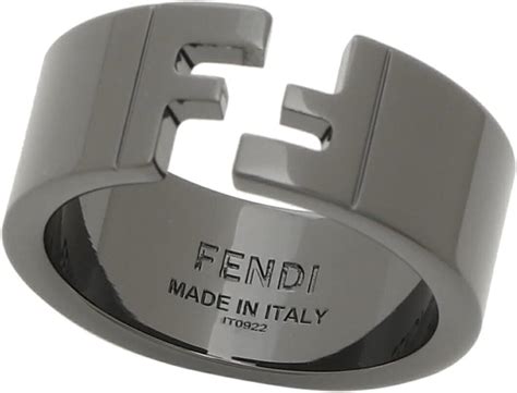 ブラック（黒）系 FENDI(フェンディ) 指輪・リング(メンズ) 